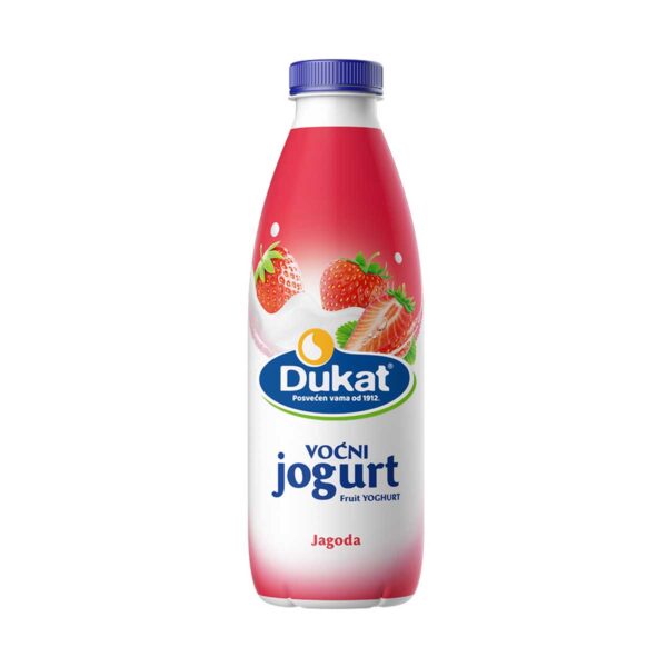 Voćni jogurt jagoda 1kg, Dukat