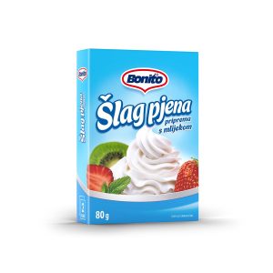 Šlag pjena - priprema s mlijekom 2x40g, Bonito