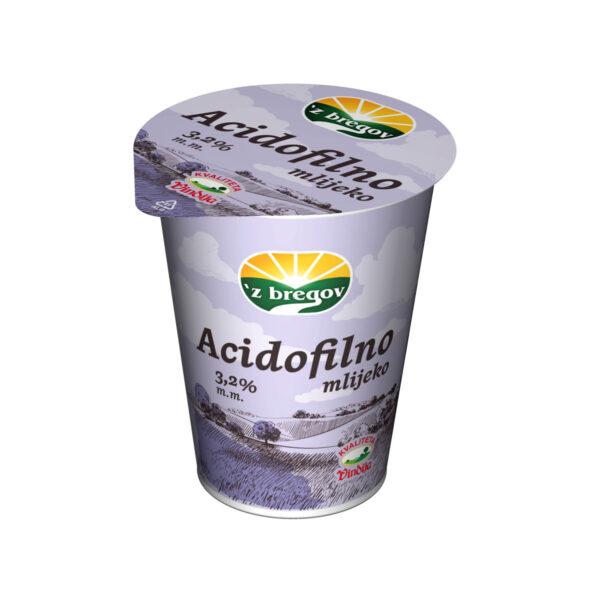 Acidofilno mlijeko ‘z bregov 3,2% m.m. 200g, Vindija