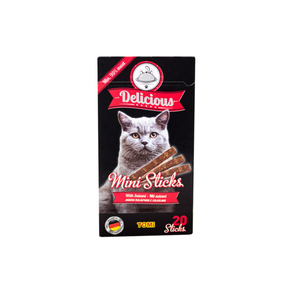 Tomi Delicious, mini štapići za mačke sa salamom 20x2g