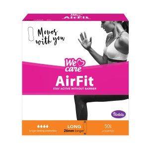 We Care Air Fit dnevni higijenski ulošci long 50/1, Violeta