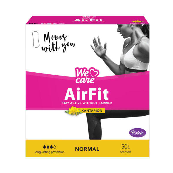 We Care Air Fit dnevni ulošci normal kantarion 50/1, Violeta