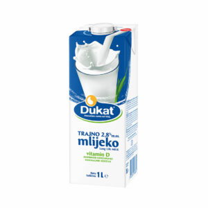 Mlijeko trajno 2,8% m.m. 1L, Dukat