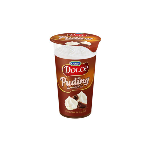 Dolce puding sa šlagom, okus čokolada 170g, Dukat