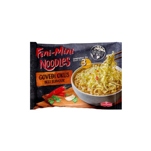 Fini-Mini Noodles goveđi okus 75g Podravka