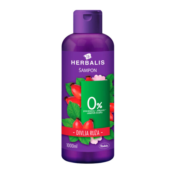 Herbalis šampon za kosu Divlja ruža 1L, Violeta