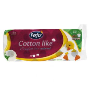 Toaletni papir Perfex cotton comfort natural 10/1, Drenik