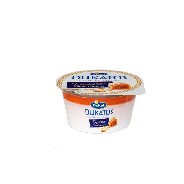 Dukatos Divine grčki tip jogurta, okus slana karamela 150g, Dukat