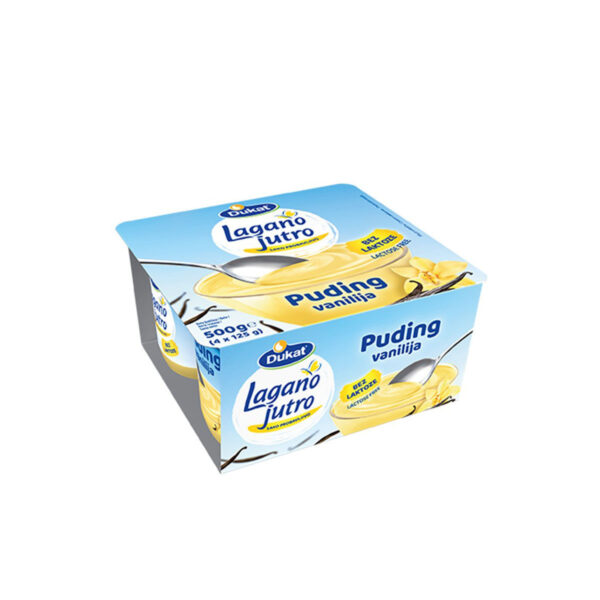 Lagano jutro puding, okus vanilija 4x125g, Dukat