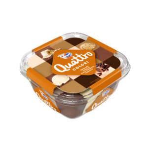 Quattro Sladoled colori čokolada, vanilija, bijela čokolada, karamela 1500 mL, Ledo