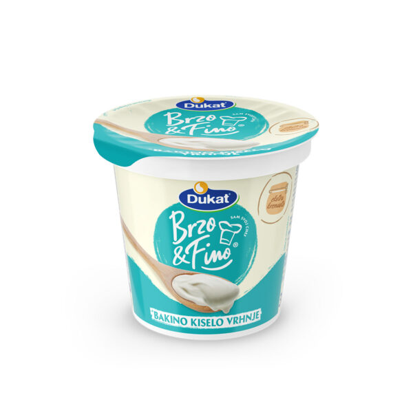 Brzo & Fino Bakino kiselo vrhnje 25% m.m. 300g, Dukat