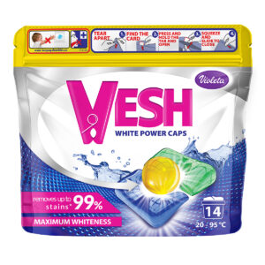 Vesh white power caps 14 pranja, Violeta