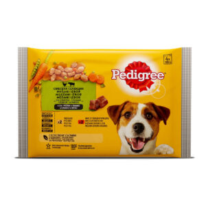 Pedigree Hrana za pse mješani izbor s povrćem u umaku 400 g (4x100g)