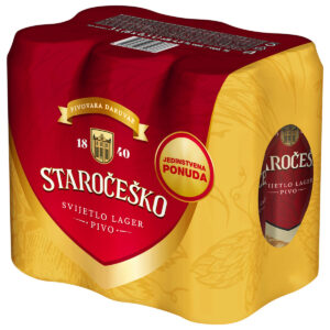 Staročeško svijetlo pivo  6 x 0,5L, Pivovara Daruvar