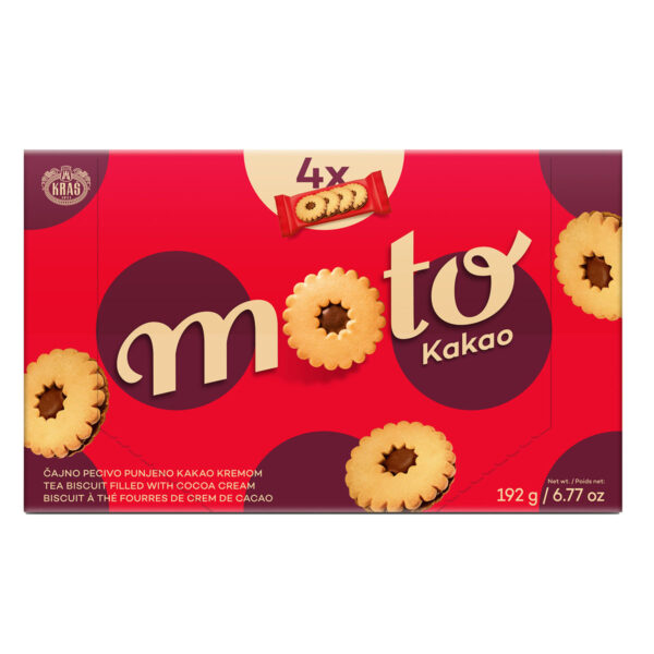 Moto čajno pecivo kakao 192g, Kraš