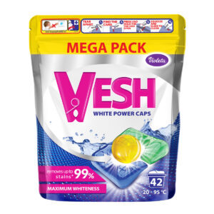 Vesh white power caps 42 pranja, Violeta
