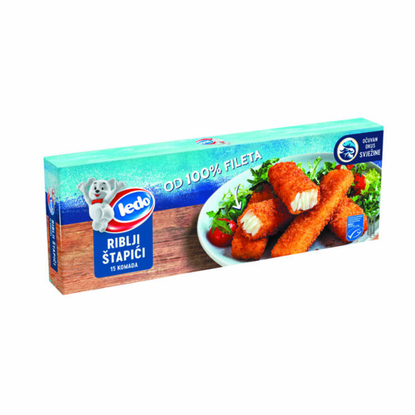 Riblji štapići 100% filet 450g, Ledo